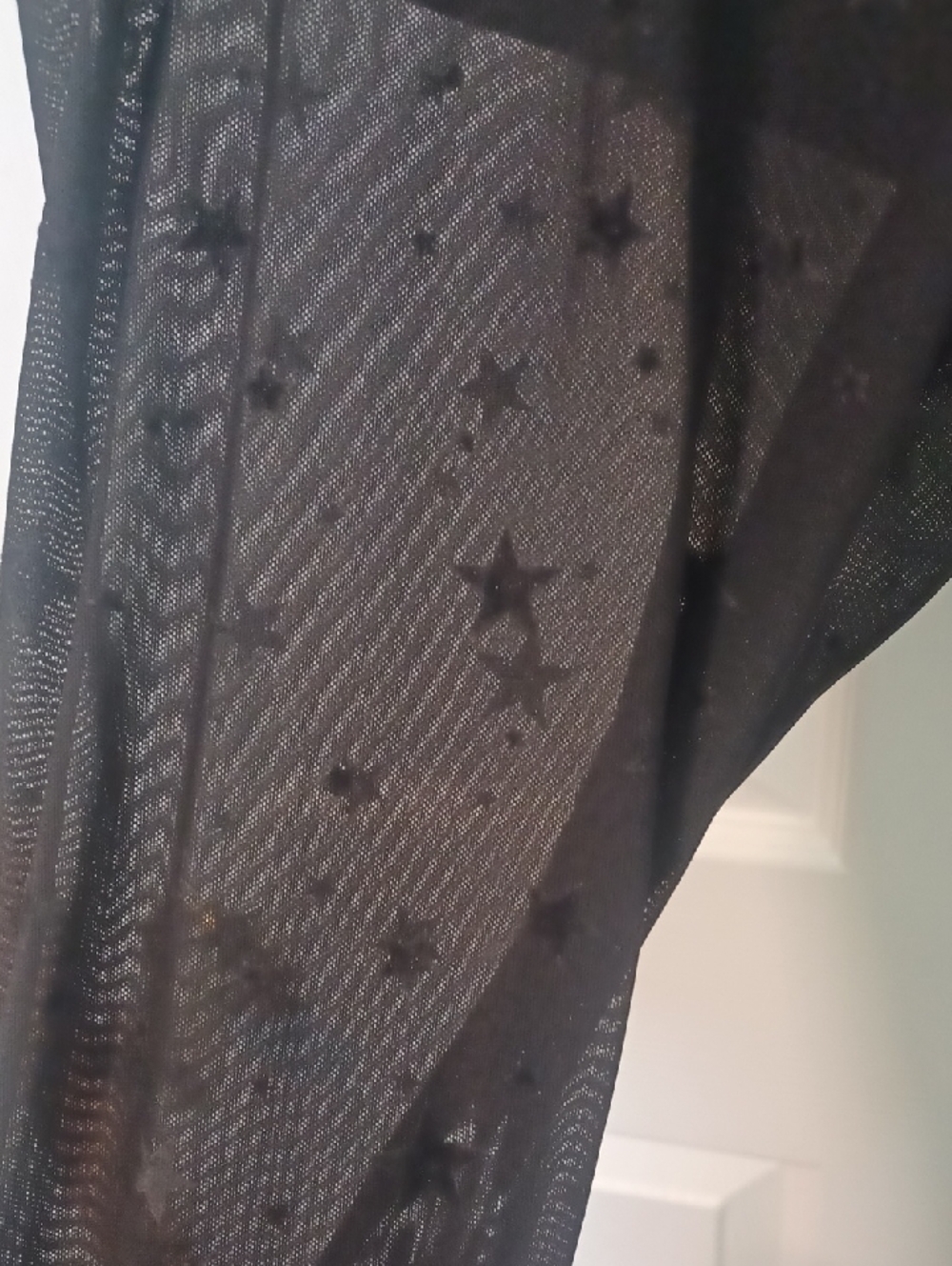 Torrid Flocked Star Sheer Leg Leggings Sz 0